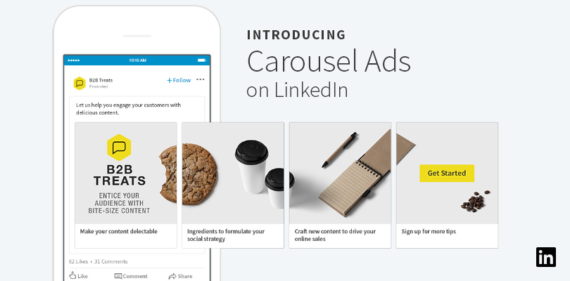 Quảng cáo Carousel Ads trên Linkedin