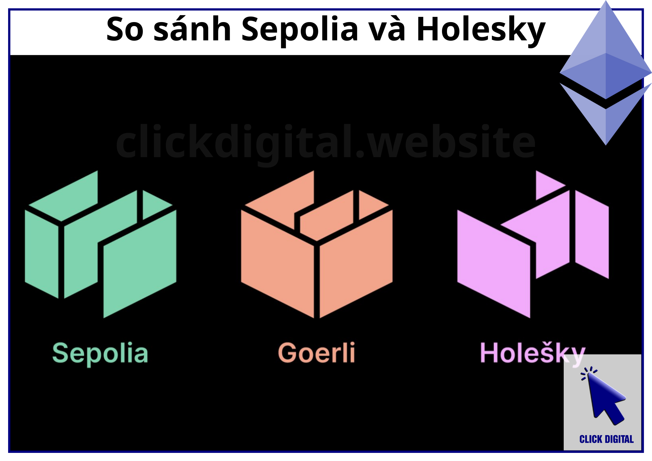 So sánh Sepolia và Holesky (2 Testnet của Blockchain Ethereum)