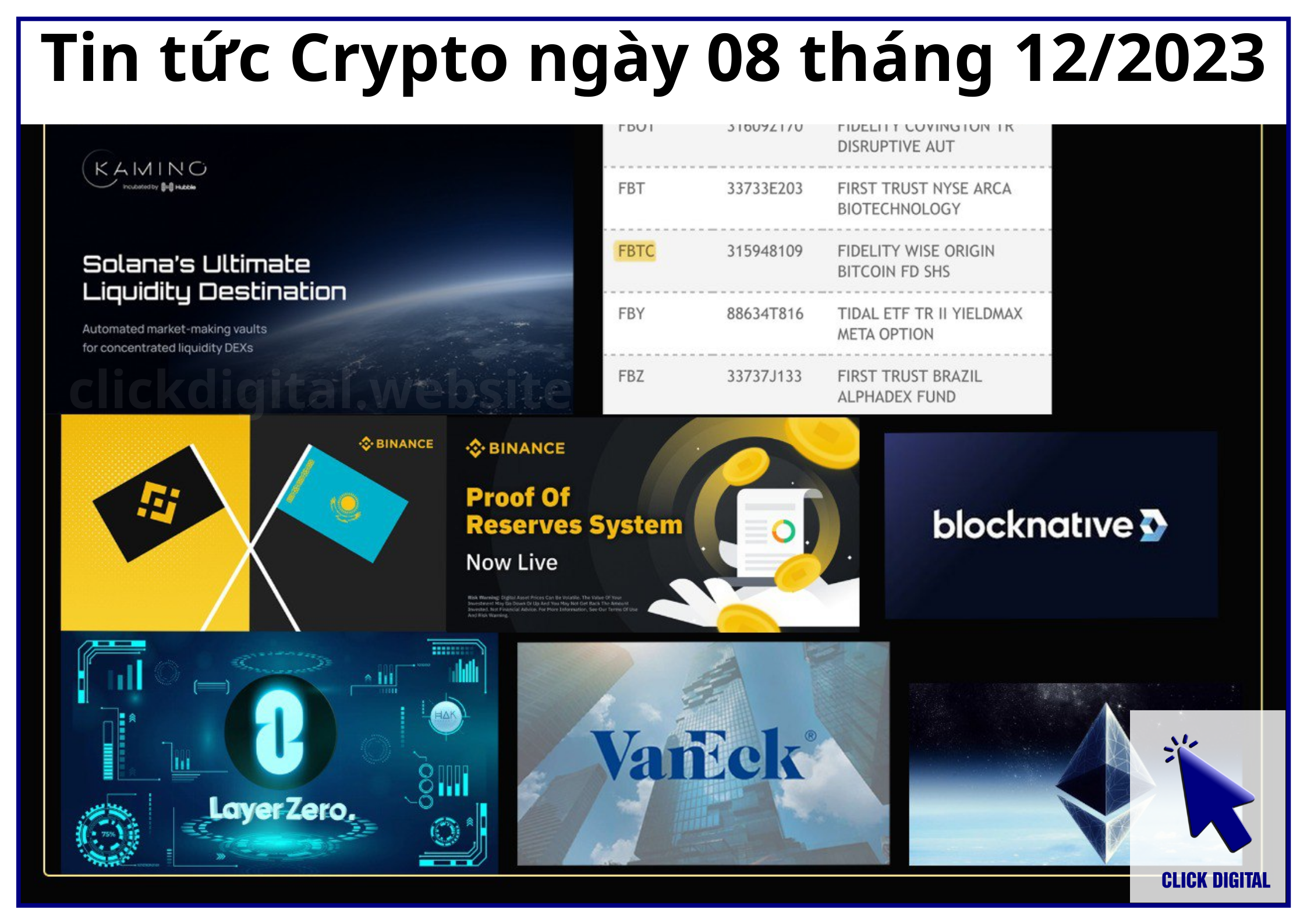 Tin tức Crypto ngày 08 tháng 12/2023: VanEck dự báo về Crypto cho năm 2024