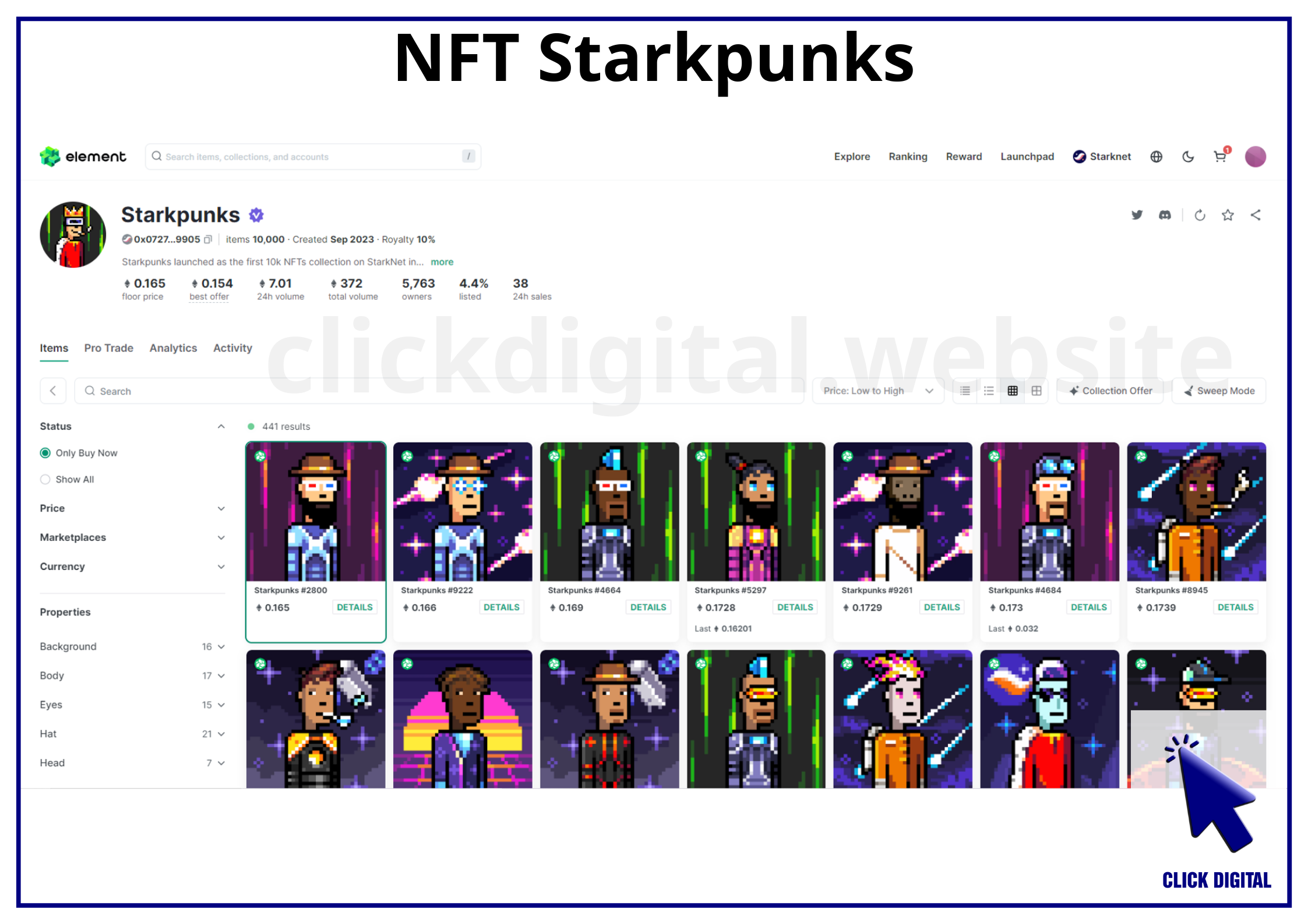 Giới thiệu dự án NFT Starkpunks