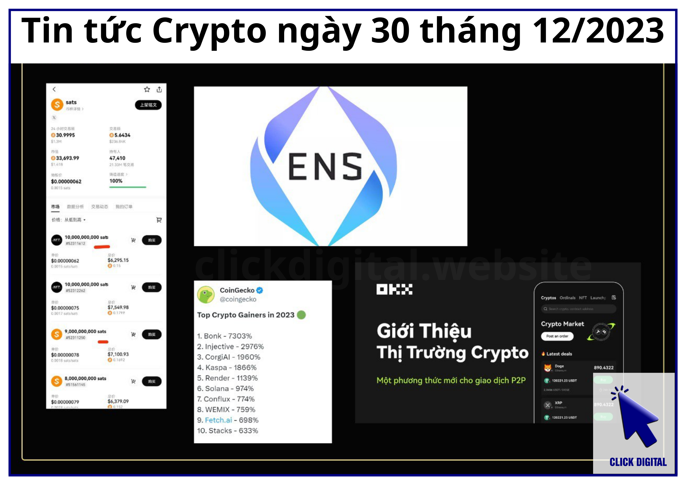 Tin tức Crypto ngày 30 tháng 12/2023: Cổ phiếu Crypto trên các sàn Mỹ bị bán tháo cùng với chỉ số S&P 500