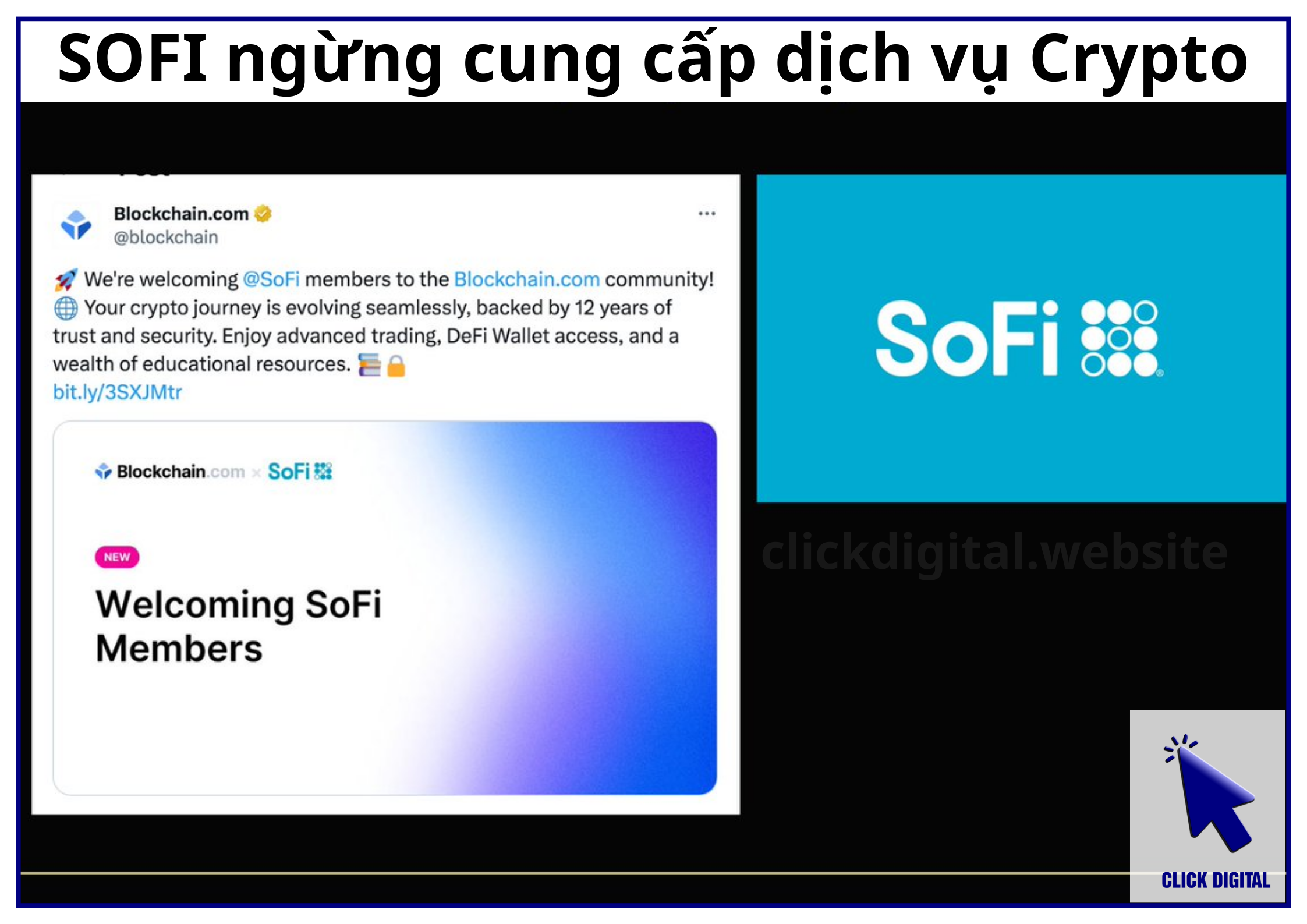 SOFI ngừng cung cấp dịch vụ Crypto