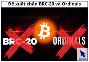 Đề xuất chặn BRC-20 và Ordinals