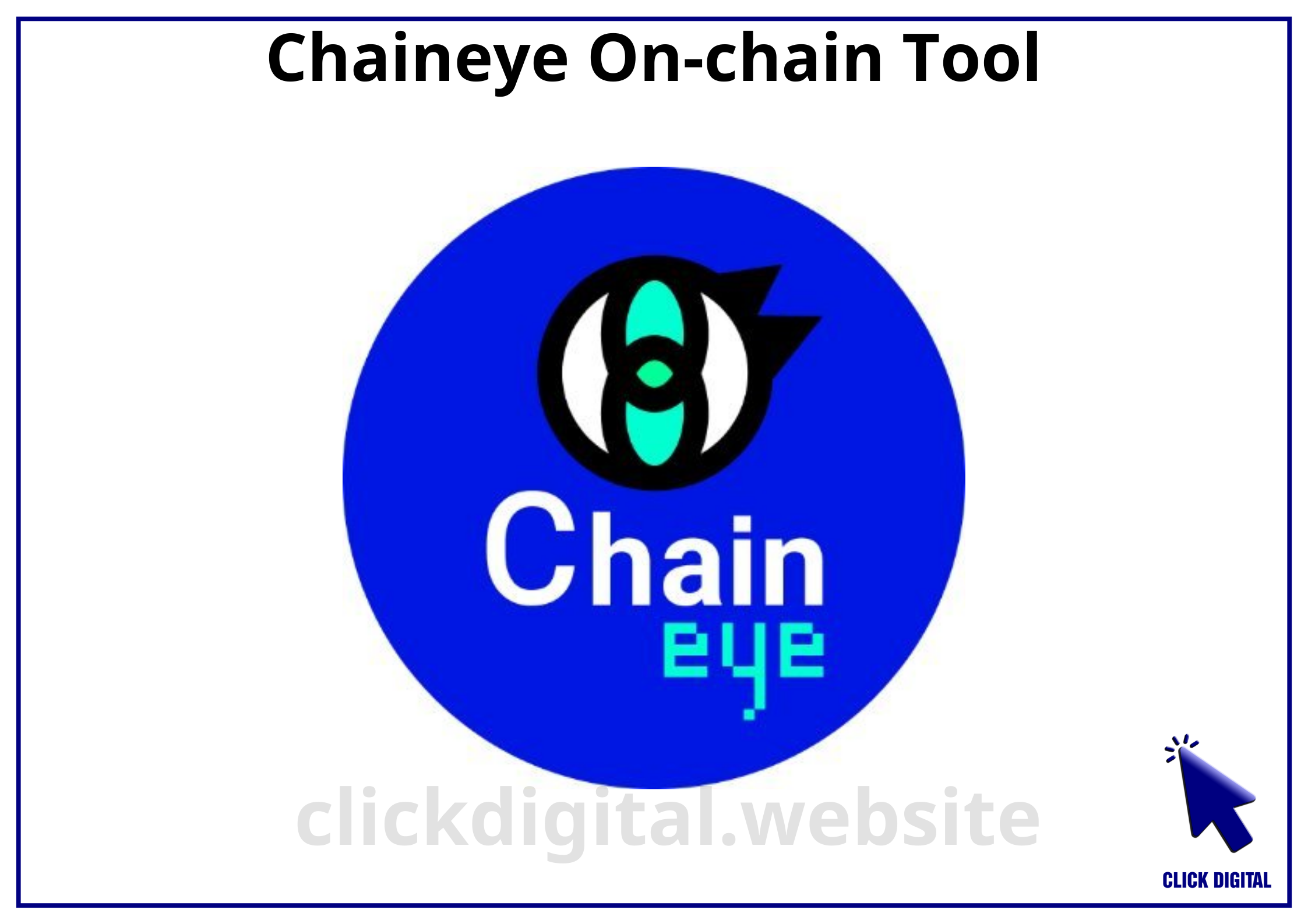 Chaineye – Công cụ check On-chain đầy đủ và chất lượng