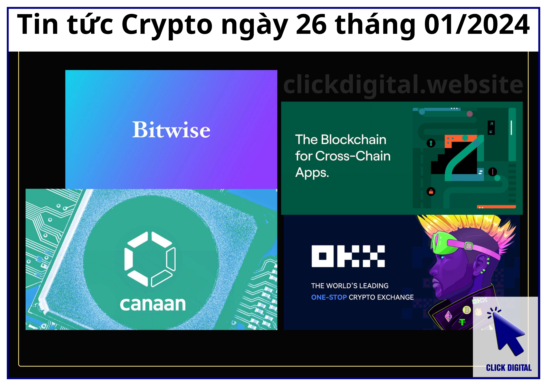 Tin tức Crypto ngày 26 tháng 01/2024