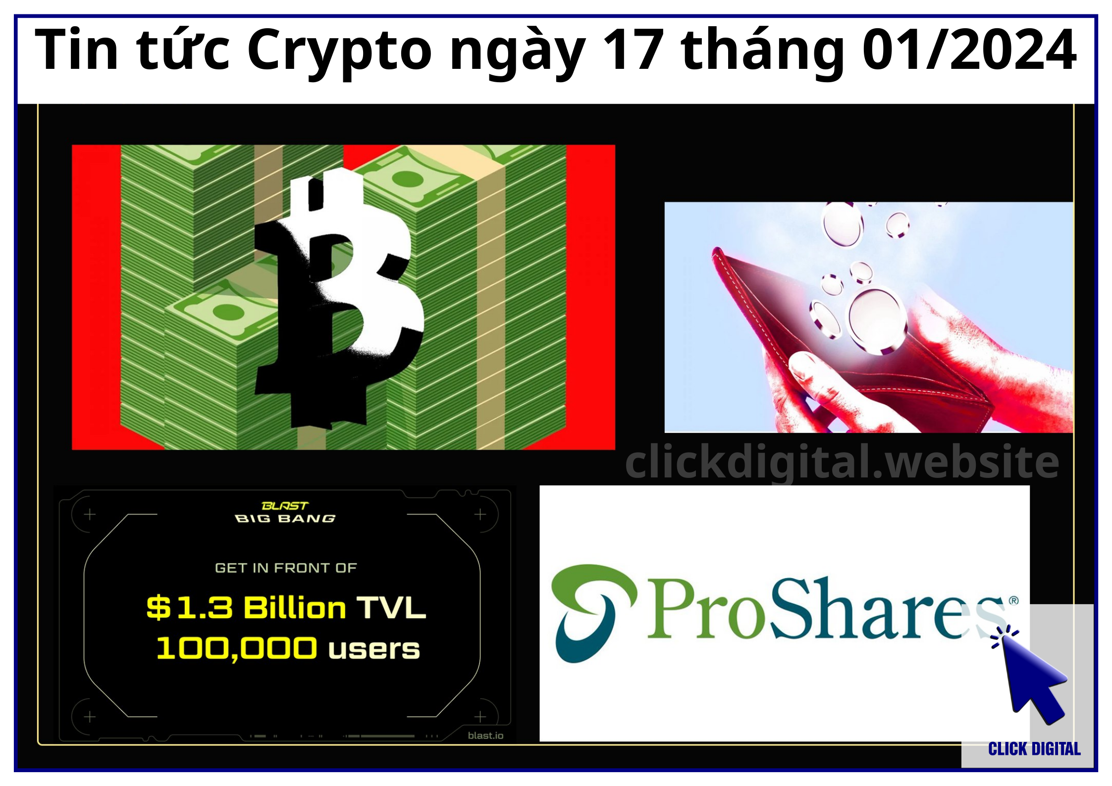 Tin tức Crypto ngày 17 tháng 01/2024: 18.638 BTC (8 triệu) đã được chuyển từ Grayscale lên Coinbase