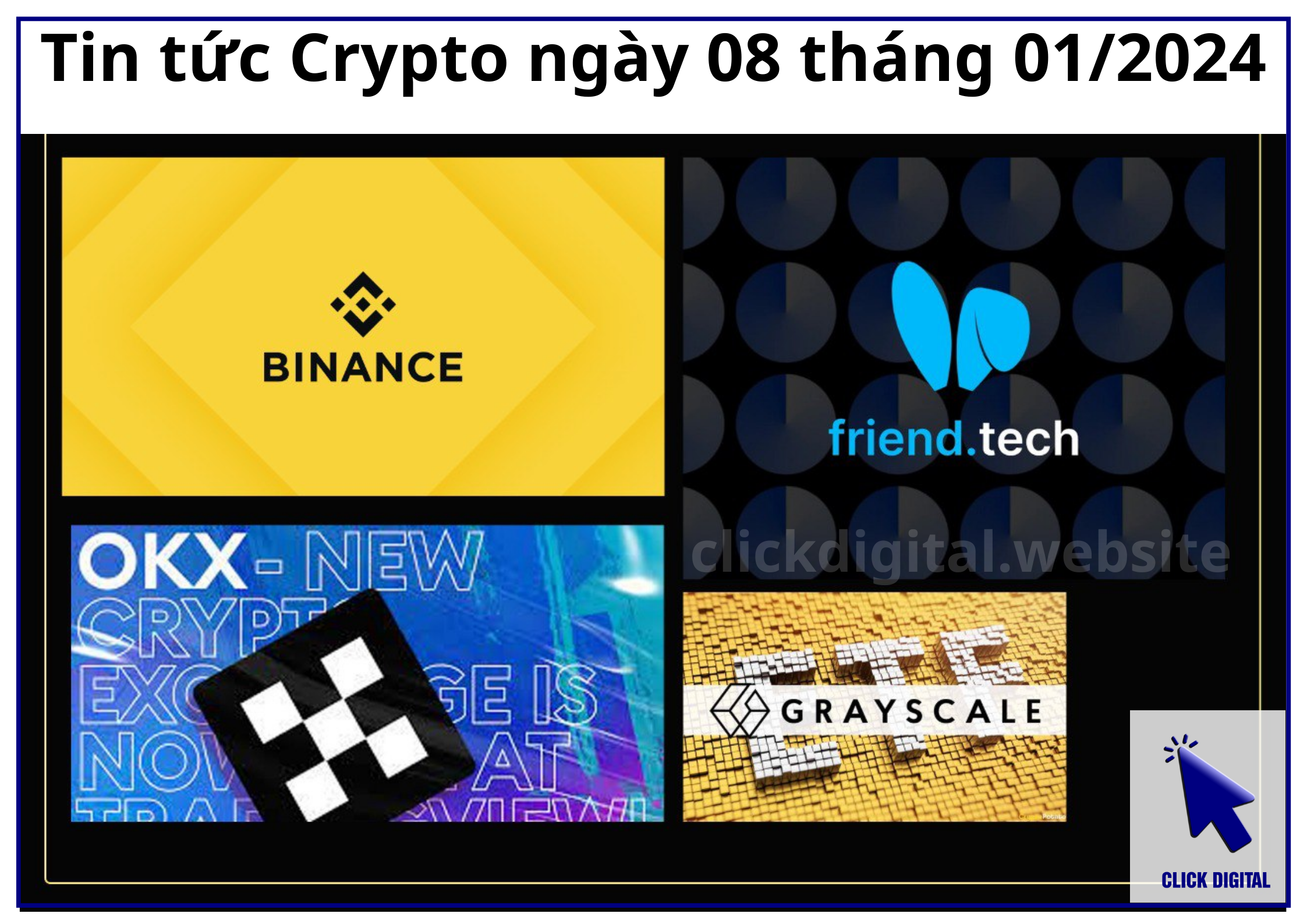 Tin tức Crypto ngày 08 tháng 01/2024: OKX niêm yết spot Jito ($JTO) và Bonk ($BONK)