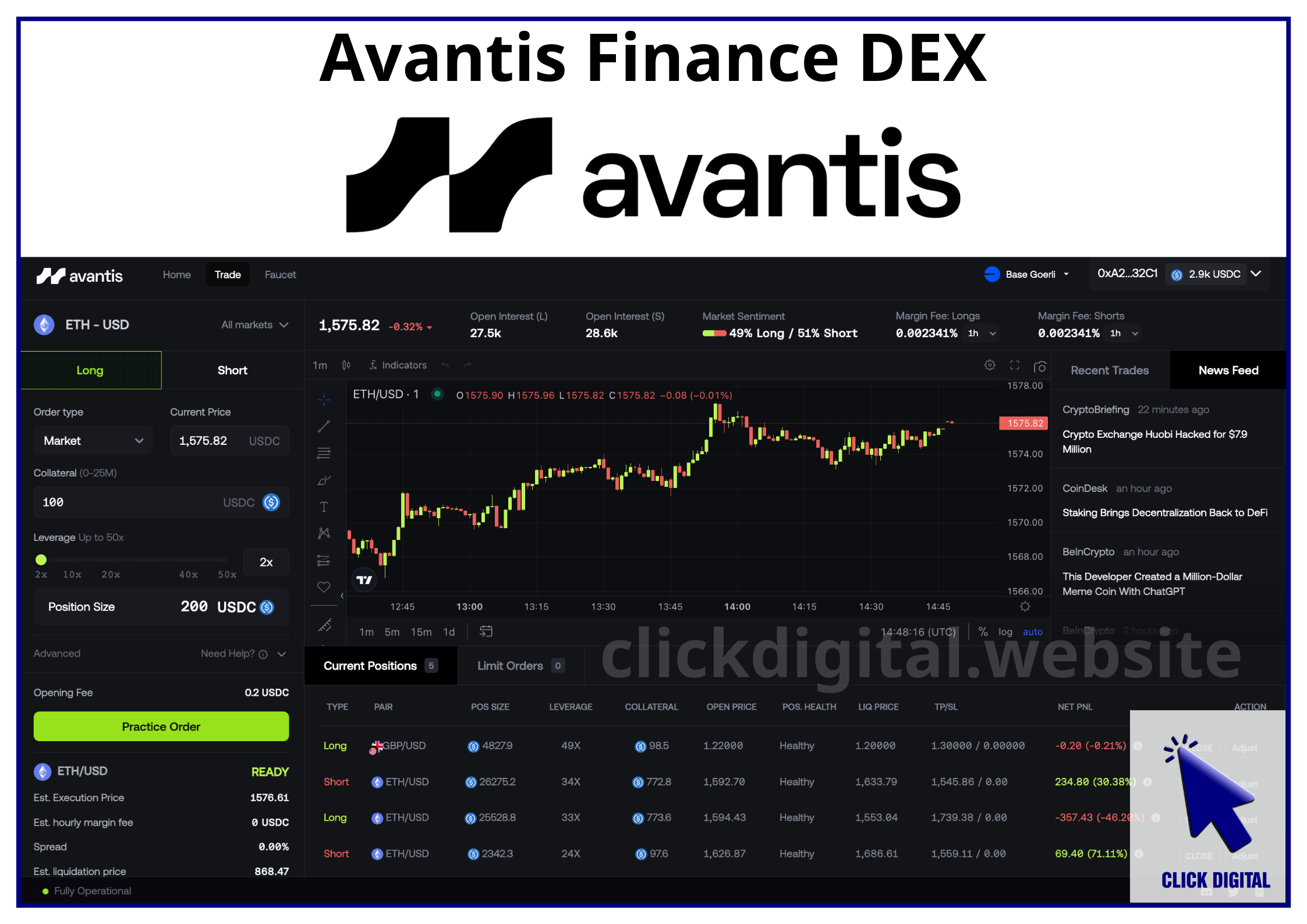 Avantis Finance DEX