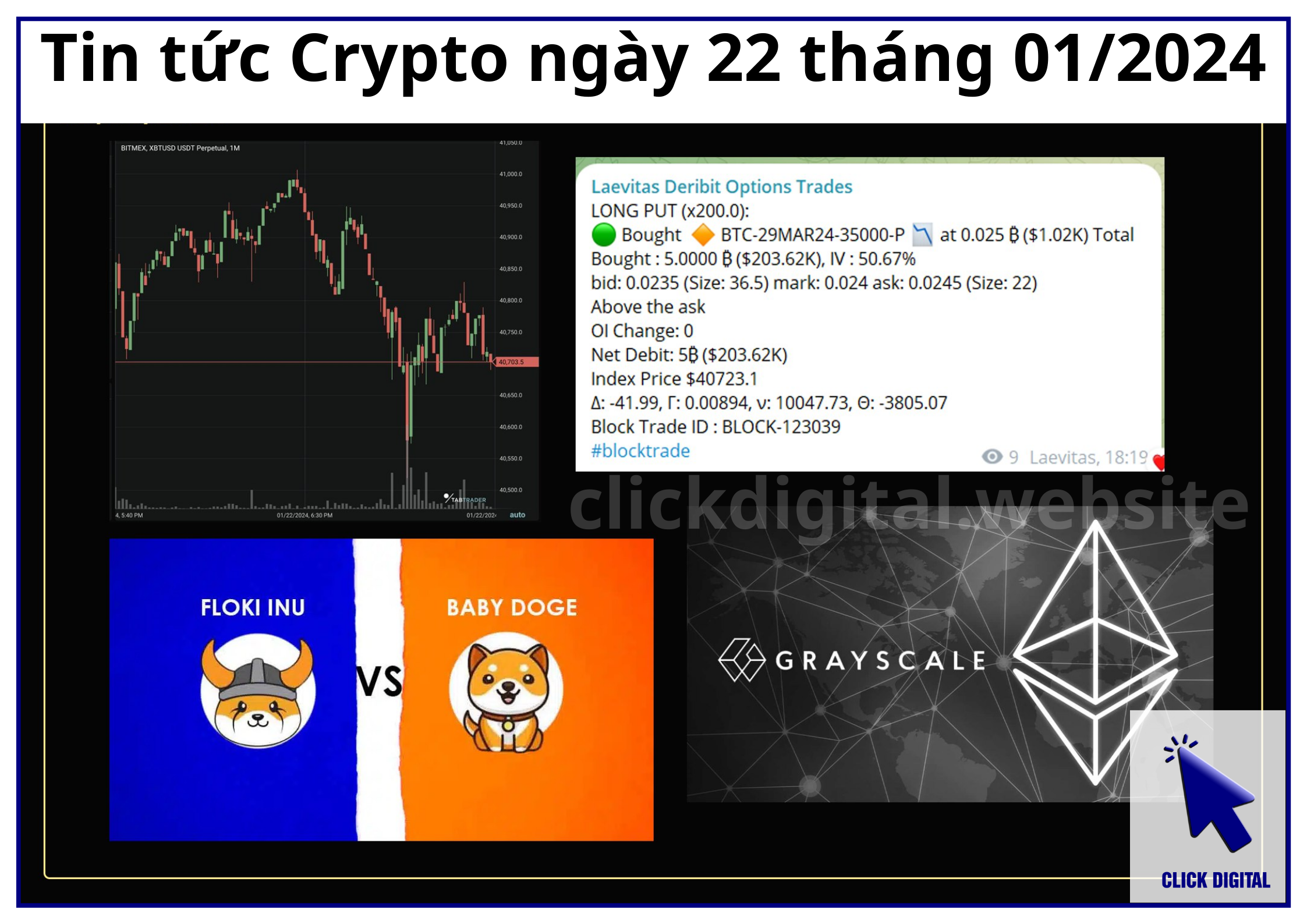 Tin tức Crypto ngày 22 tháng 01/2024