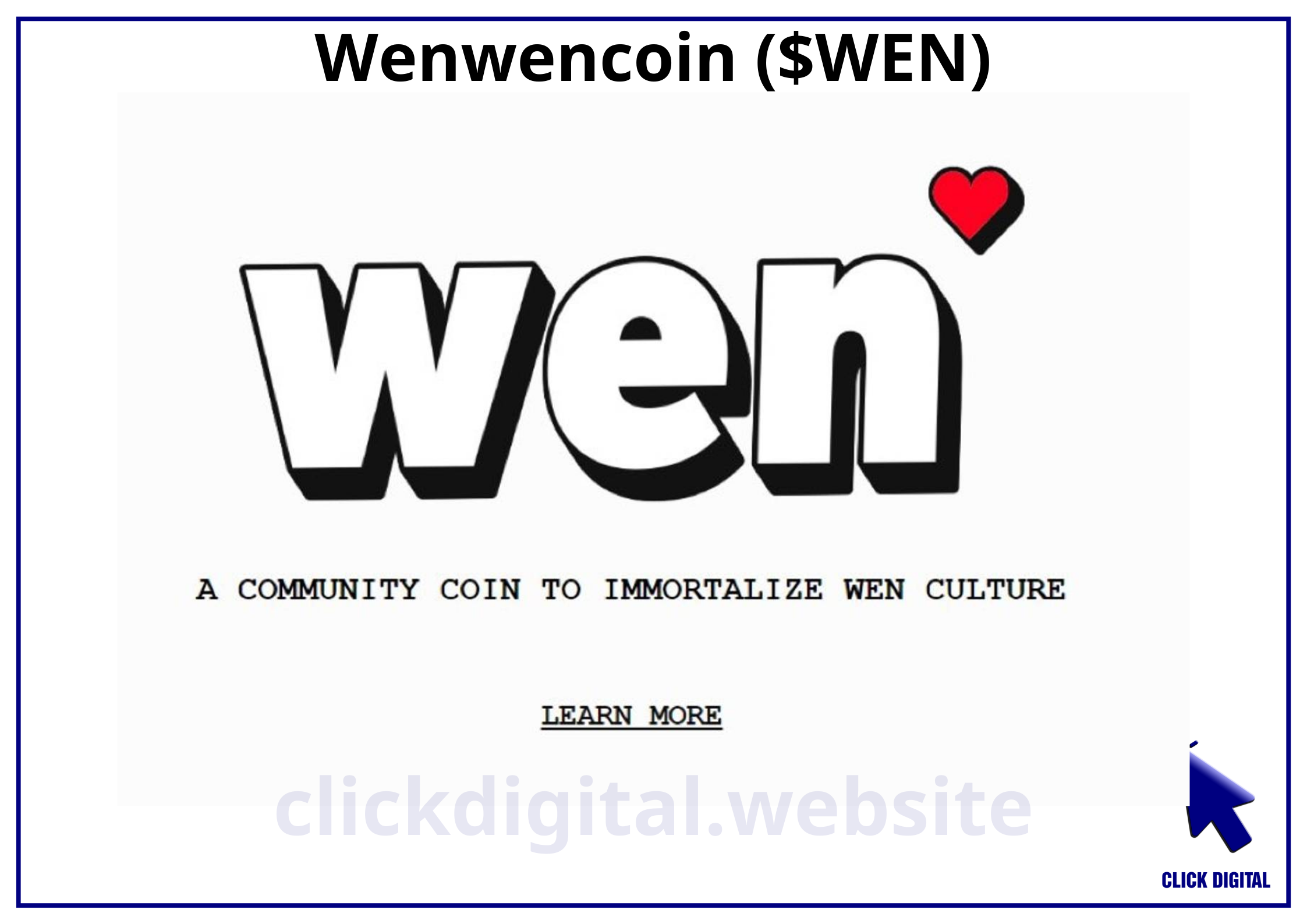 Wen Exchange hệ Blast công bố Tokenomis và phân bổ airdrop token $WEN