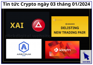 Tin tức Crypto ngày 03 tháng 01/2024