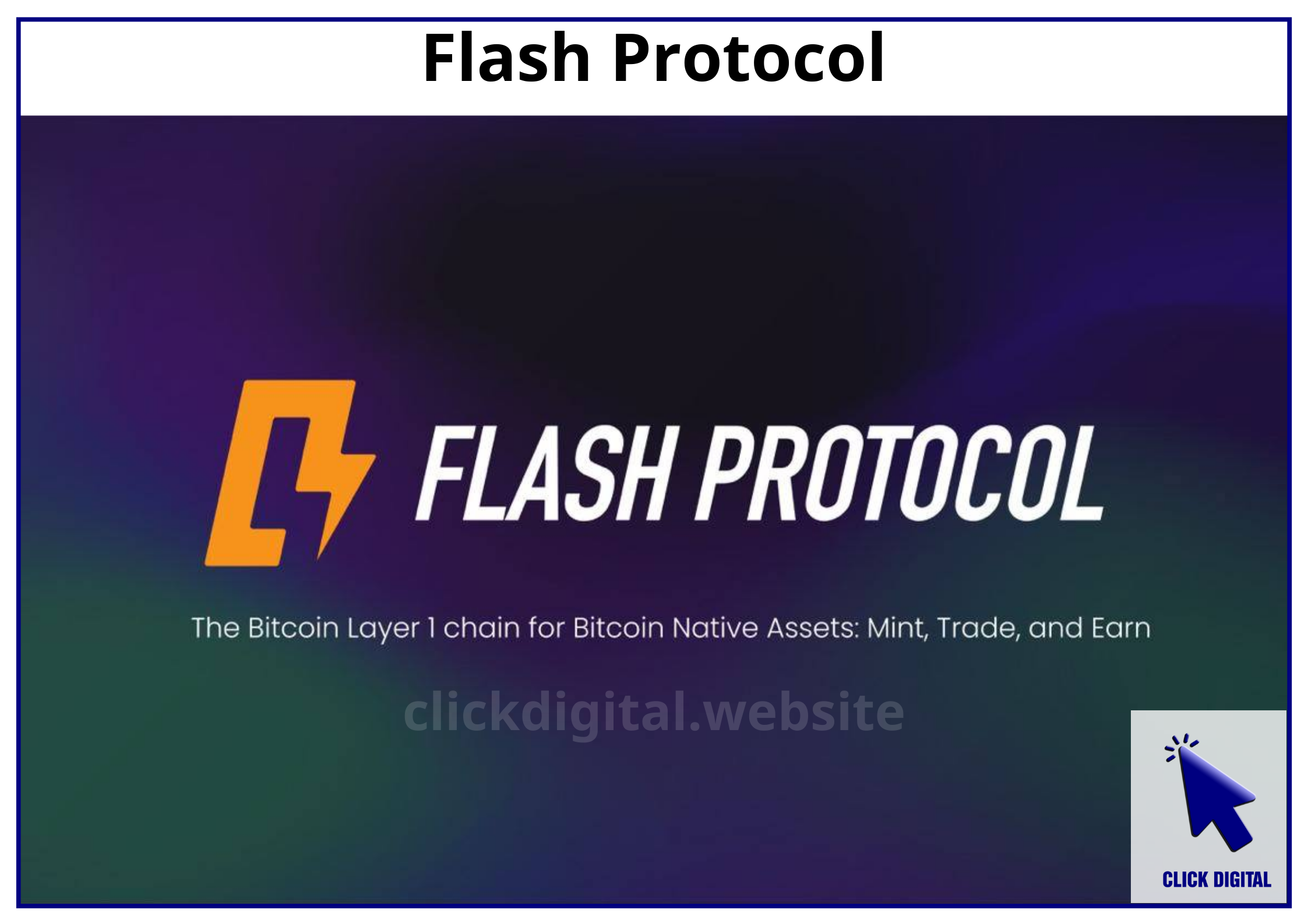 Flash protocol: Nền tảng phát hành NFT mạng Bitcoin, và cách mua IDO