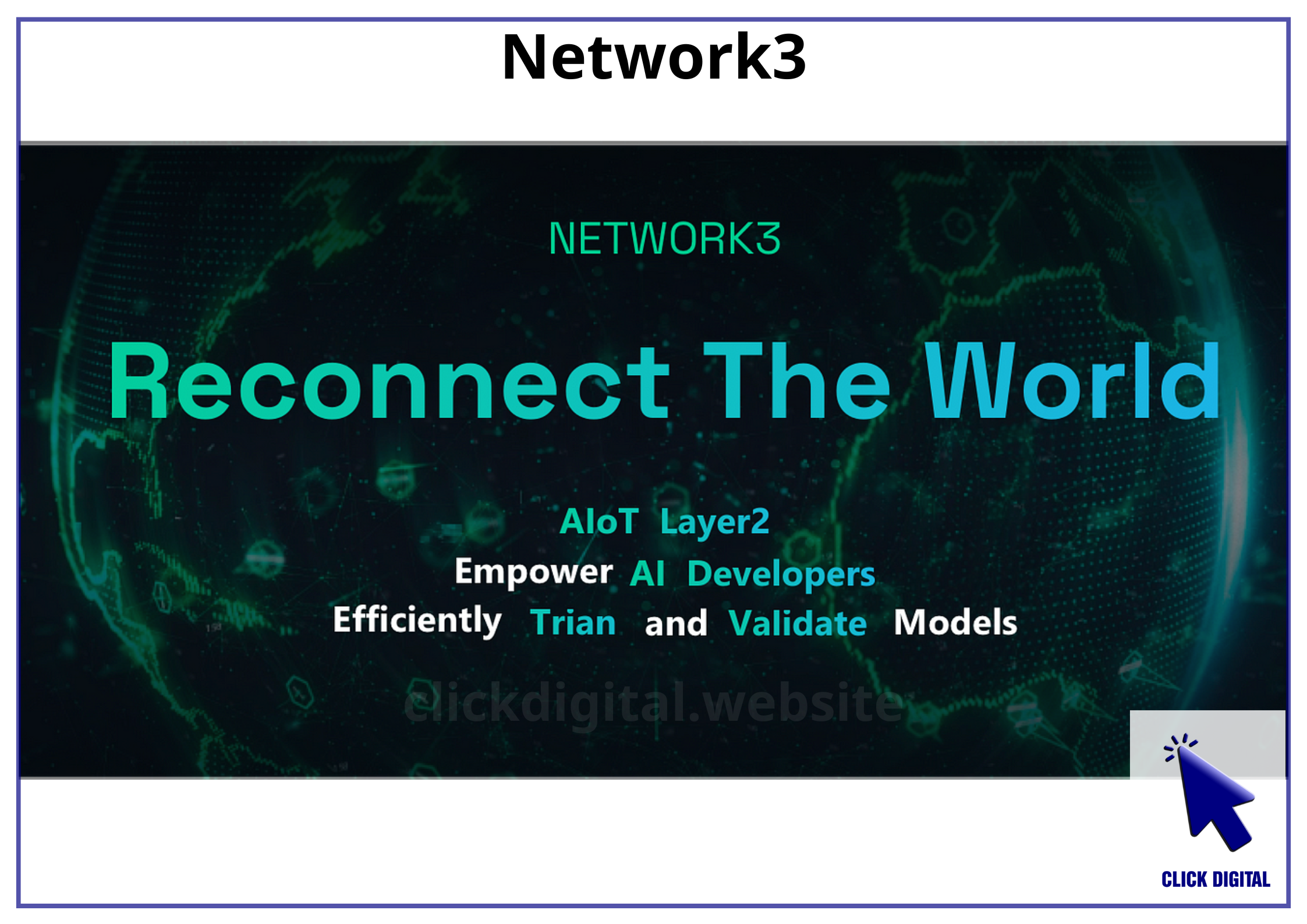 Dự án DePIN AI Network3 đạt hơn 190.000 Node toàn cầu