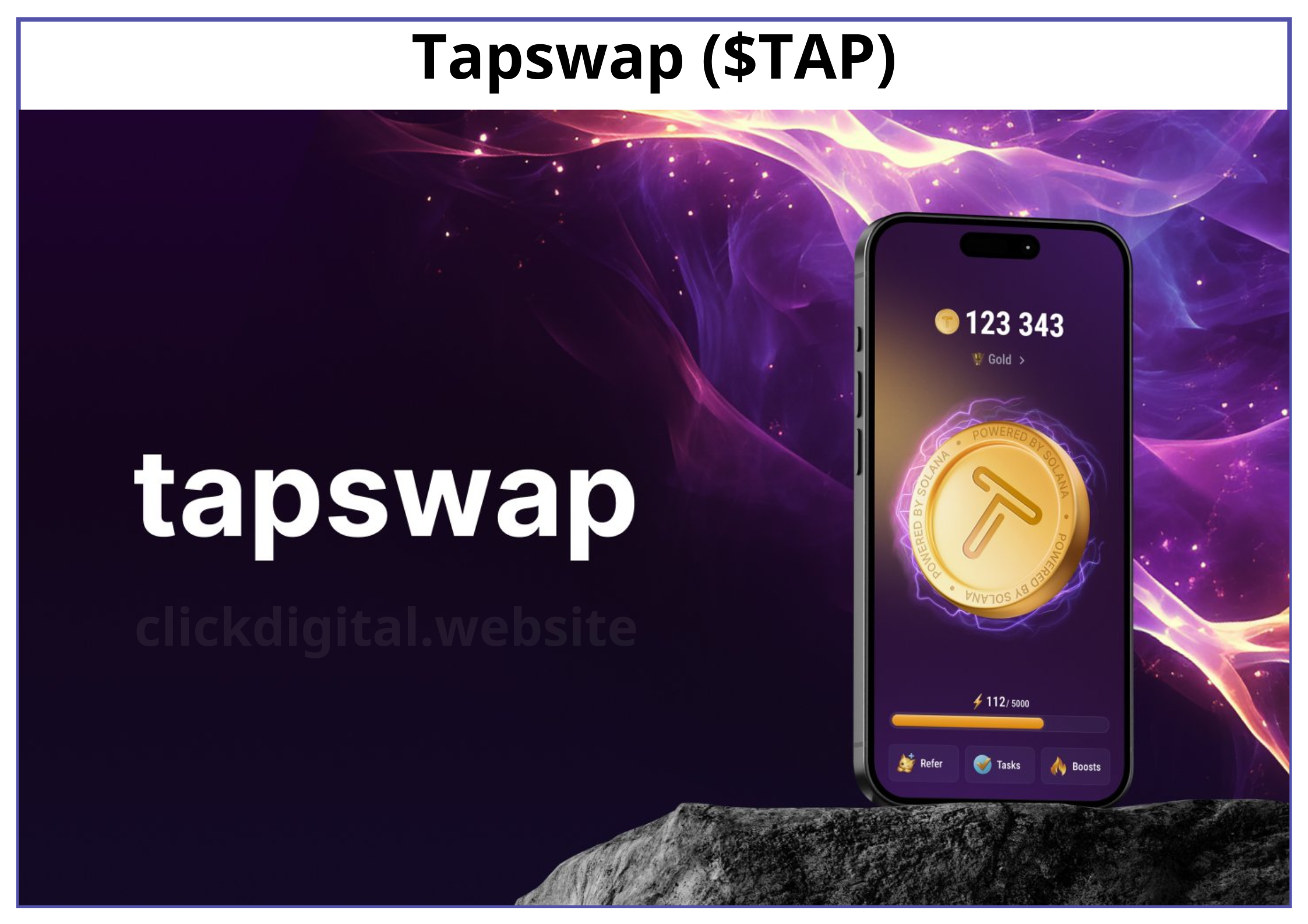 Game Tap-to-earn TapSwap ra mắt trên TON Blockchain