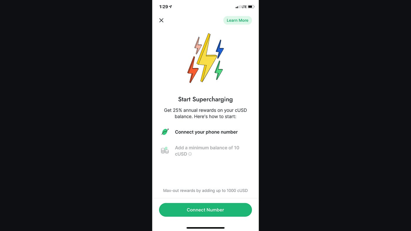 Chương trình Supercharge của cUSD nhận APY 25% (đã kết thúc)