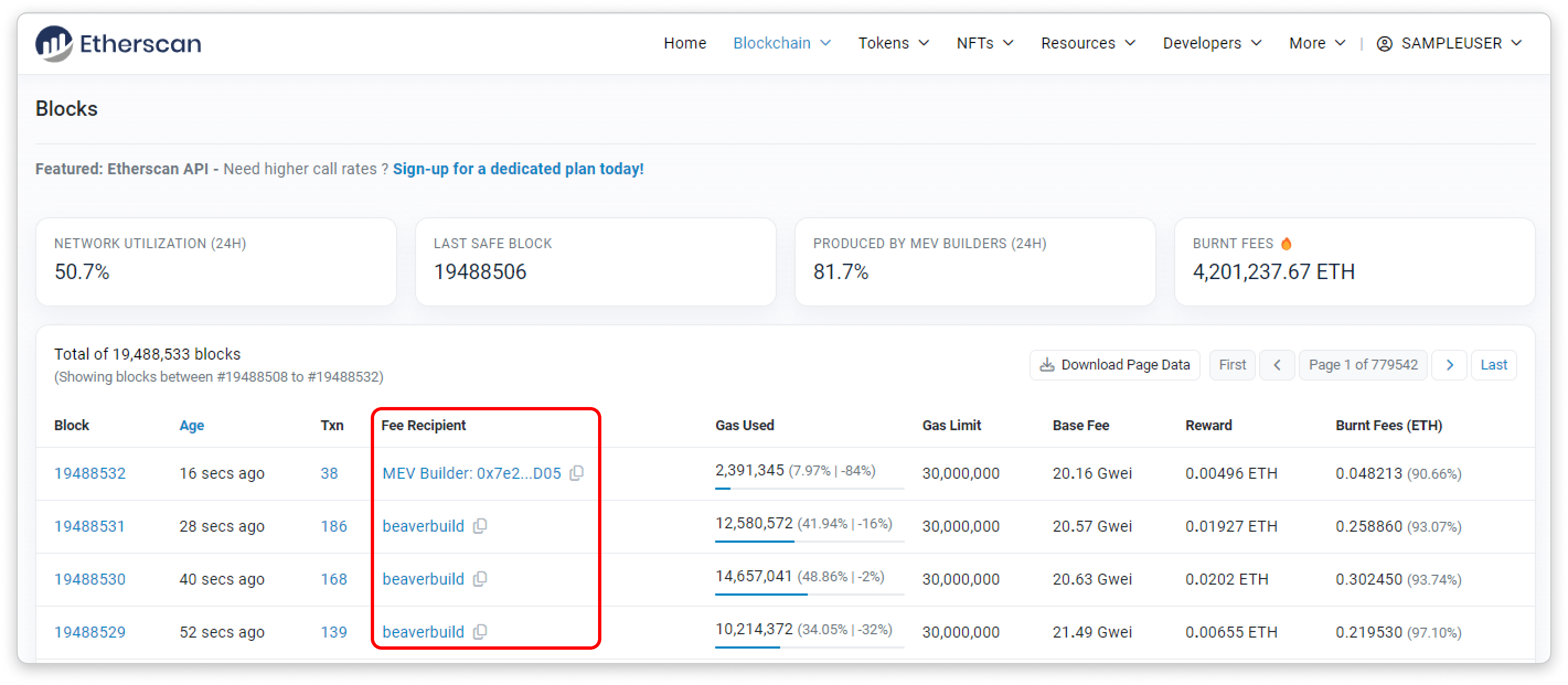 Check xem phí ẩn gửi đến ai trên Etherscan
